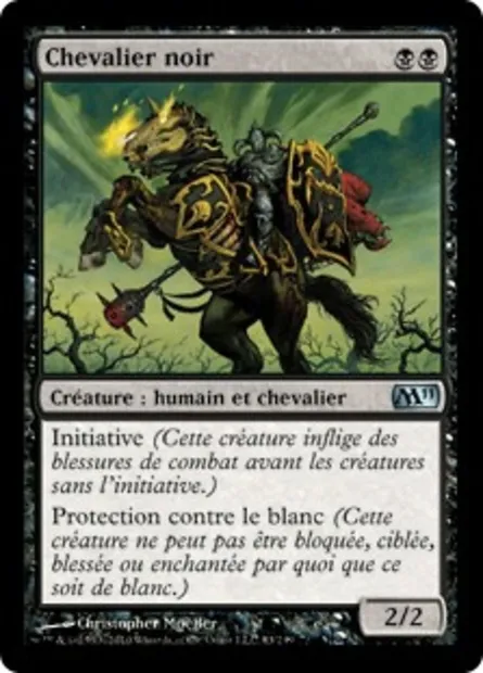 Chevalier noir, carte Magic M11 83 — extension Magic 2011