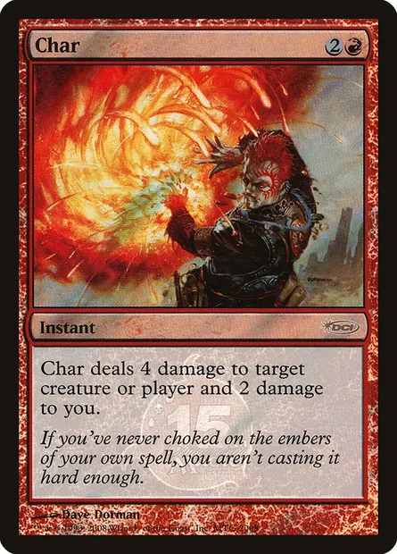 Carboniser, carte Magic P15A 1 — extension 15th Anniversary Cards