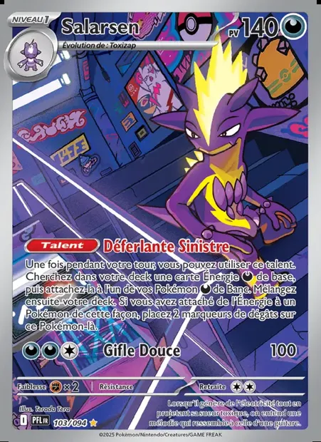 Salarsen, carte Pokémon PFL 103 — extension Flammes Fantasmagoriques