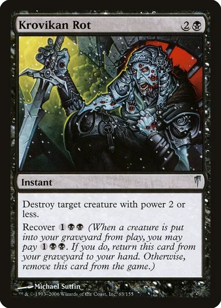 Krovikan Rot, Magic card CSP 63 — Coldsnap set