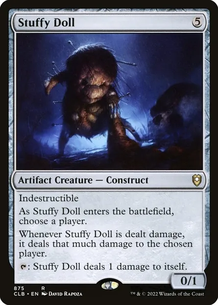 Stuffy Doll, Magic card CLB 875 — Commander Legends: Battle for Baldur's Gate set