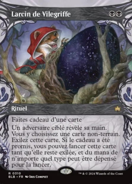 Larcin de Vilegriffe, carte Magic BLB 310 — extension Bloomburrow