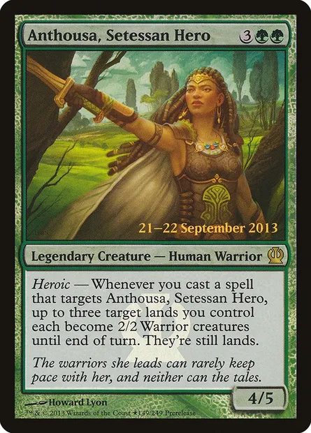 Anthousa, Setessan Hero, Magic card PTHS 149★ — Theros Promos set