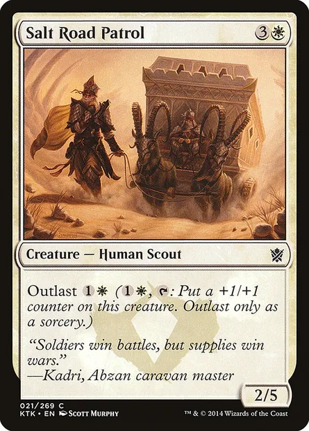 Salt Road Patrol, Magic card KTK 21 — Khans of Tarkir set