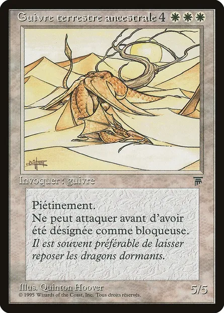 Elder Land Wurm, Magic card REN 9 — Renaissance set