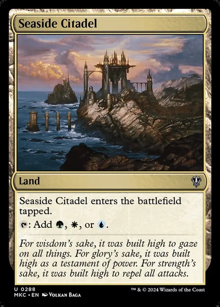 Seaside Citadel, Magic card MKC 288 — Murders at Karlov Manor Commander set