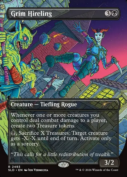 Grim Hireling, Magic card SLD 2493 — Secret Lair Drop set
