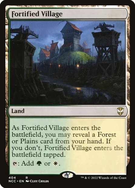 Fortified Village, Magic card NCC 404 — New Capenna Commander set