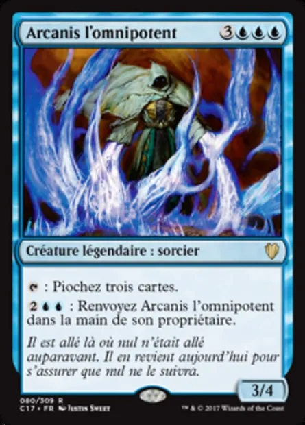 Arcanis l'omnipotent, carte Magic C17 80 — extension Commander 2017