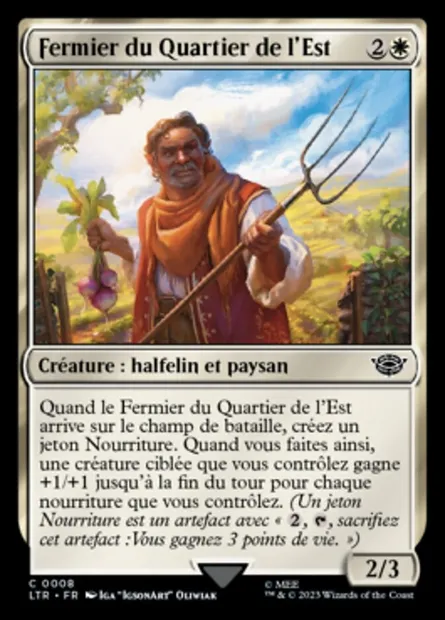 Fermier du Quartier de l'Est, carte Magic LTR 8 — extension Le Seigneur des Anneaux : chroniques de la Terre du Milieu