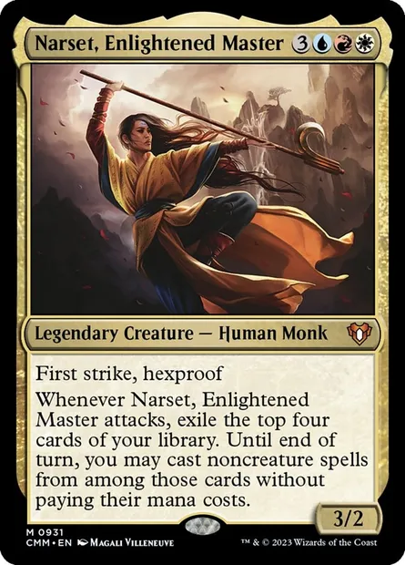 Narset, Enlightened Master, Magic card CMM 931 — Commander Masters set