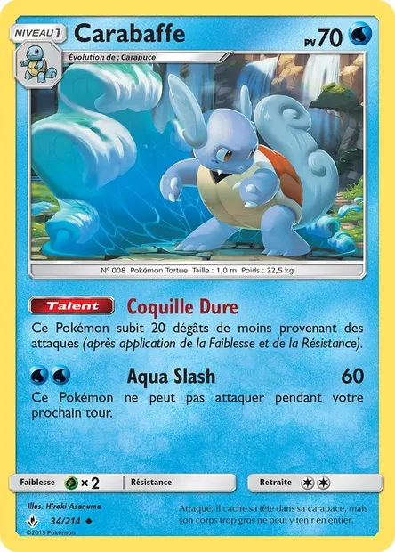 Carabaffe, carte Pokémon UNB 34 — extension Alliance Infaillible