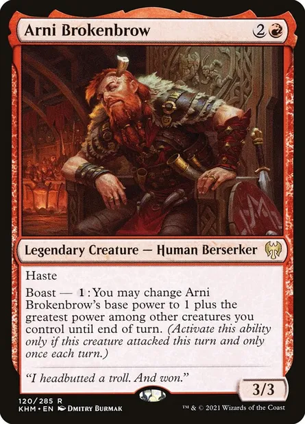 Arni Brokenbrow, Magic card KHM 120 — Kaldheim set