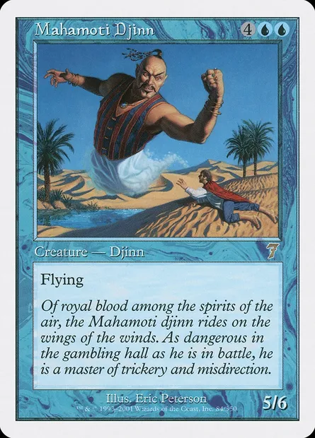 Mahamoti Djinn, Magic card 7ED 84 — Seventh Edition set