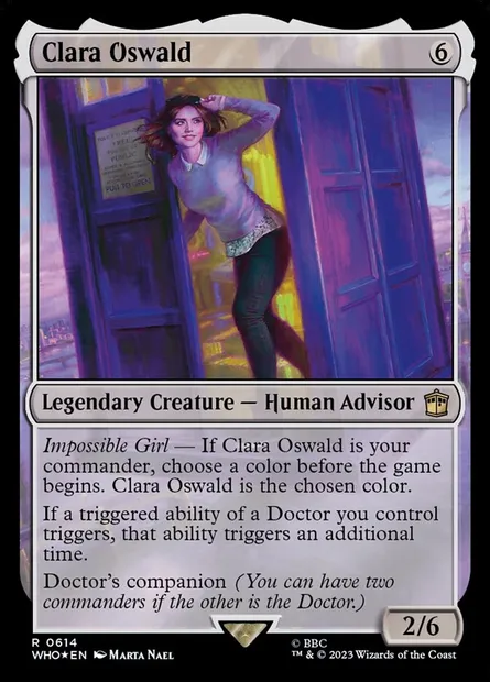 Clara Oswald, Magic card WHO 614 — Doctor Who set