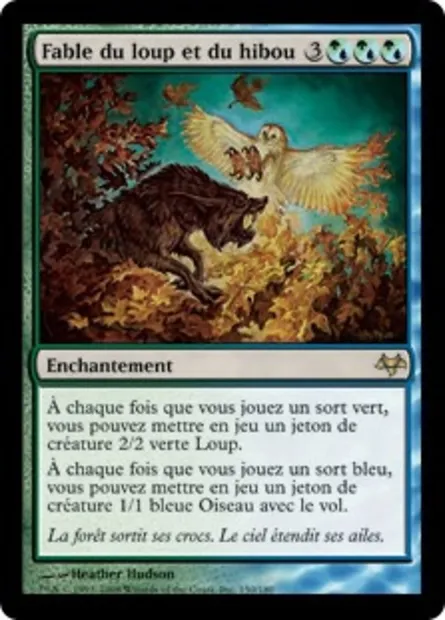 Fable du loup et du hibou, carte Magic EVE 150 — extension Coucheciel