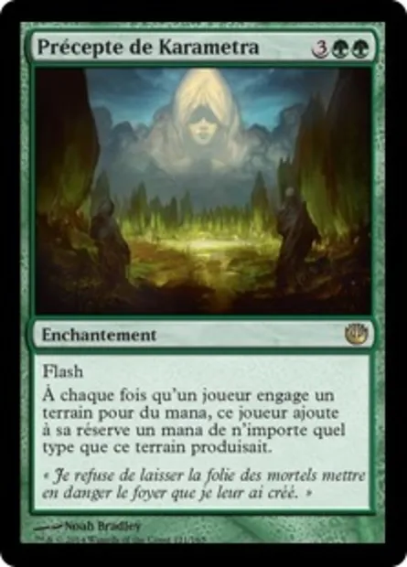 Précepte de Karametra, carte Magic JOU 121 — extension Incursion dans Nyx