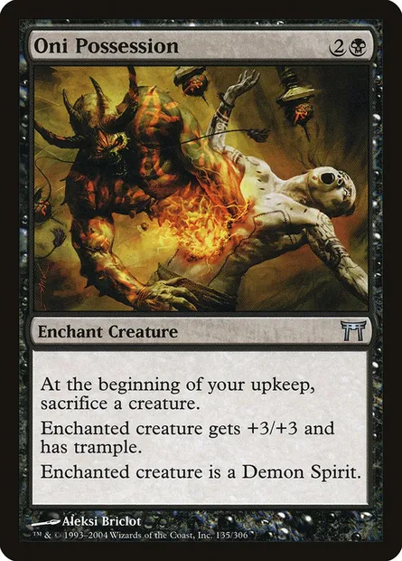 Oni Possession, Magic card CHK 135 — Champions of Kamigawa set
