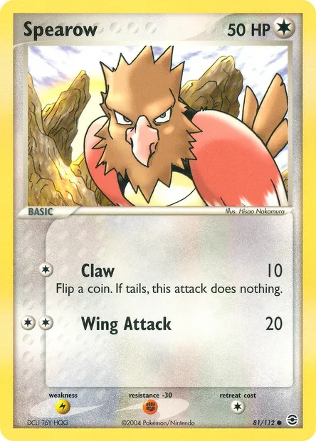 Spearow, Pokémon card RG 81 — FireRed & LeafGreen set