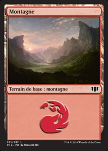 Montagne, carte Magic C14 331 — extension Commander 2014