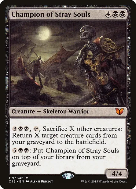 Champion of Stray Souls, Magic card C15 119 — Commander 2015 set