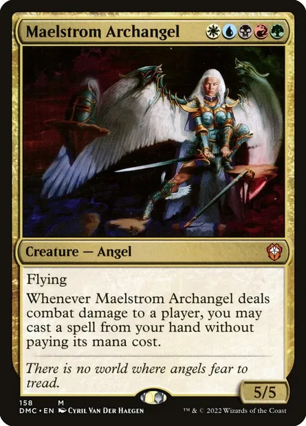 Maelstrom Archangel, Magic card DMC 158 — Dominaria United Commander set
