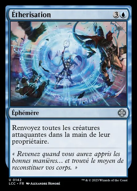 Étherisation, carte Magic LCC 142 — extension The Lost Caverns of Ixalan Commander