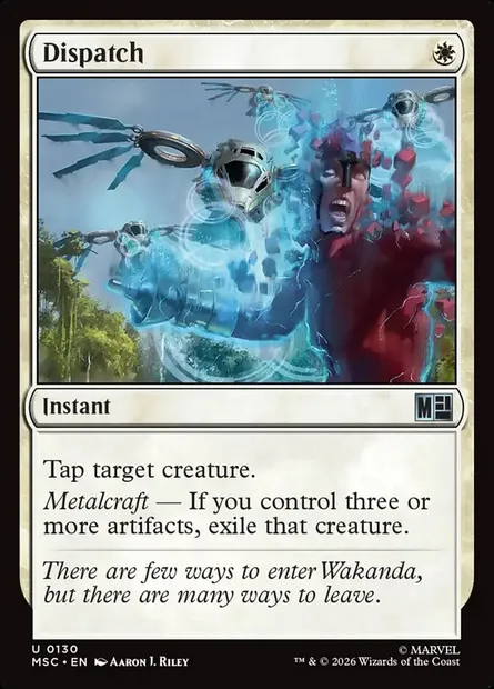 Dispatch, Magic card MSC 130 — Marvel Super Heroes Commander set