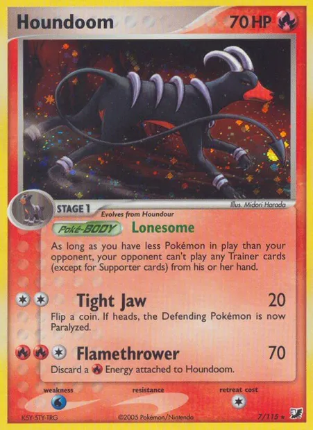 Houndoom, Pokémon card UF 7 — Unseen Forces set