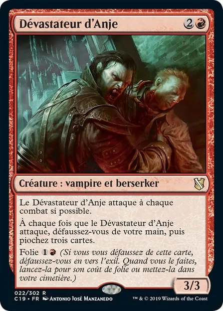 Dévastateur d'Anje, carte Magic C19 22 — extension Commander 2019