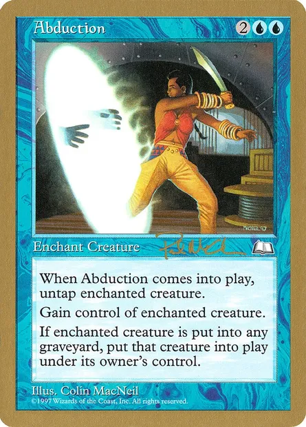 Abduction, Magic card WC97 pm30 — World Championship Decks 1997 set