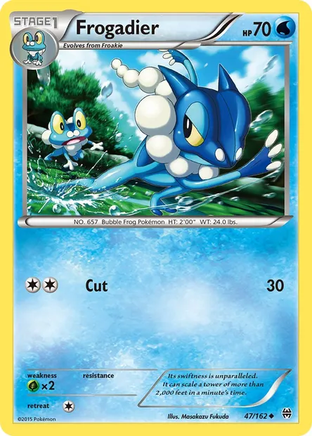 Frogadier, Pokémon card BKT 47 — BREAKthrough set