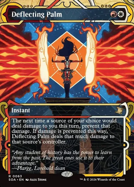 Deflecting Palm, Magic card SOA 63 — Secrets of Strixhaven Mystical Archive set