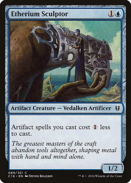 Etherium Sculptor, Magic card C16 89 — Commander 2016 set
