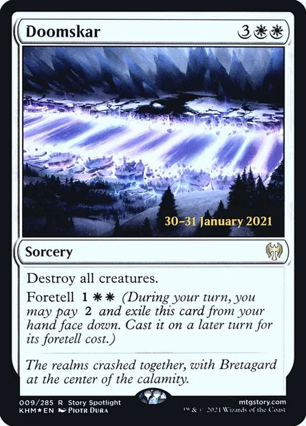 Domeskar, carte Magic PKHM 9s — extension Kaldheim Promos