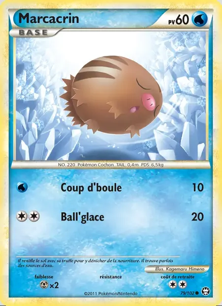 Marcacrin, carte Pokémon TM 79 — extension Triomphant