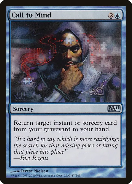 Call to Mind, Magic card M11 47 — Magic 2011 set
