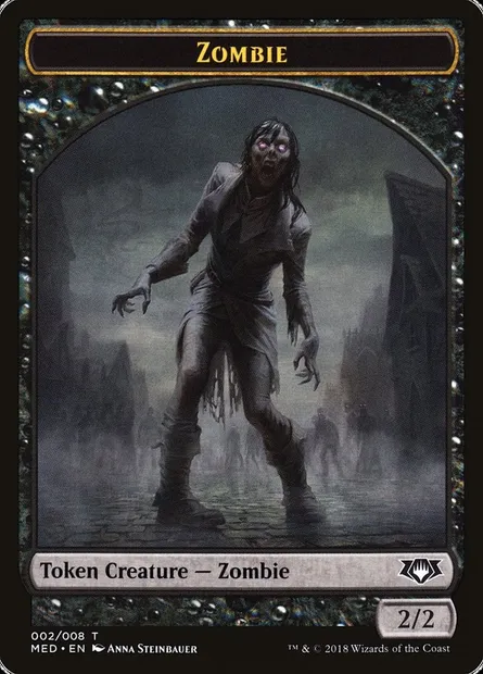 Zombie, carte Magic TMED G2 — extension Mythic Edition Tokens