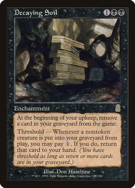 Decaying Soil, Magic card ODY 127 — Odyssey set
