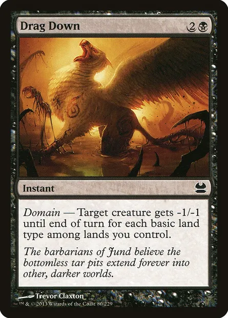 Drag Down, Magic card MMA 80 — Modern Masters set