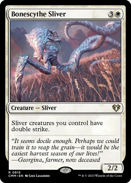 Bonescythe Sliver, Magic card CMM 815 — Commander Masters set