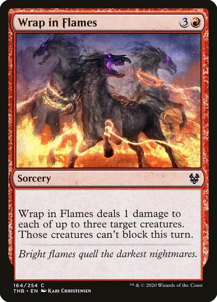 Wrap in Flames, Magic card THB 164 — Theros Beyond Death set