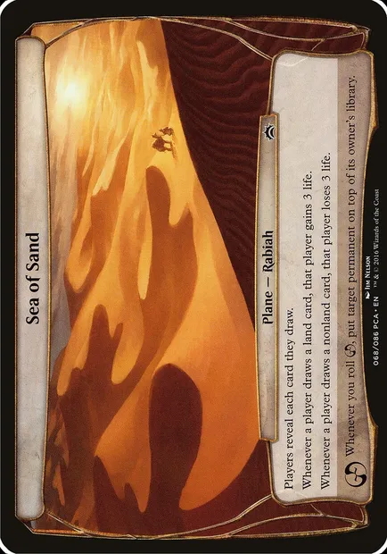 Mer de sable, carte Magic OPCA 68 — extension Planechase Anthology Planes