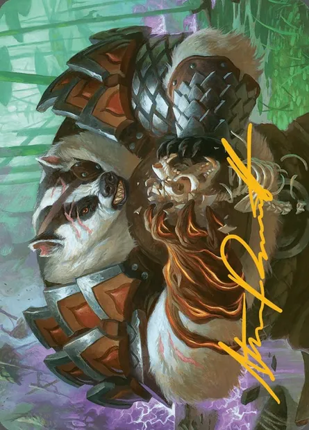Hugs, Grisly Guardian // Hugs, Grisly Guardian, Magic card ABLB 27 — Bloomburrow Art Series set