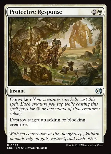 Protective Response, Magic card ECL 29 — Lorwyn Eclipsed set