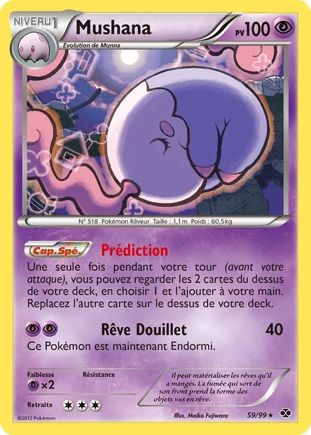 Mushana, carte Pokémon NXD 59 — extension Destinées Futures