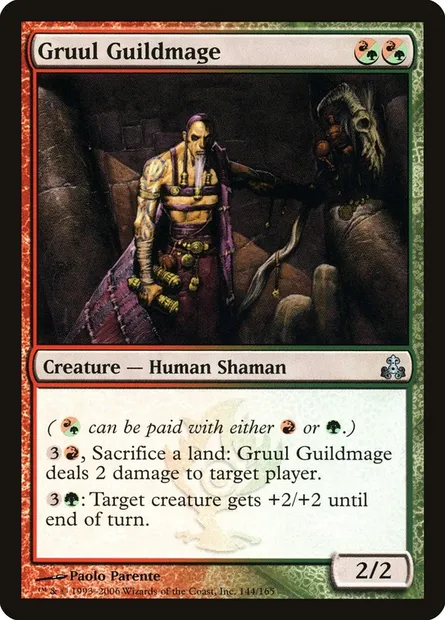 Gruul Guildmage, Magic card GPT 144 — Guildpact set