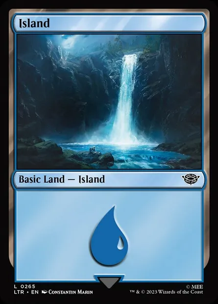 Island, Magic card LTR 265 — The Lord of the Rings: Tales of Middle-earth set