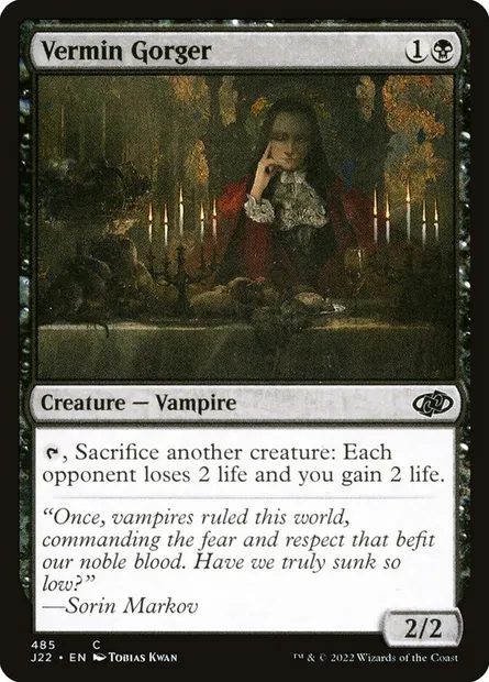 Vermin Gorger, Magic card J22 485 — Jumpstart 2022 set