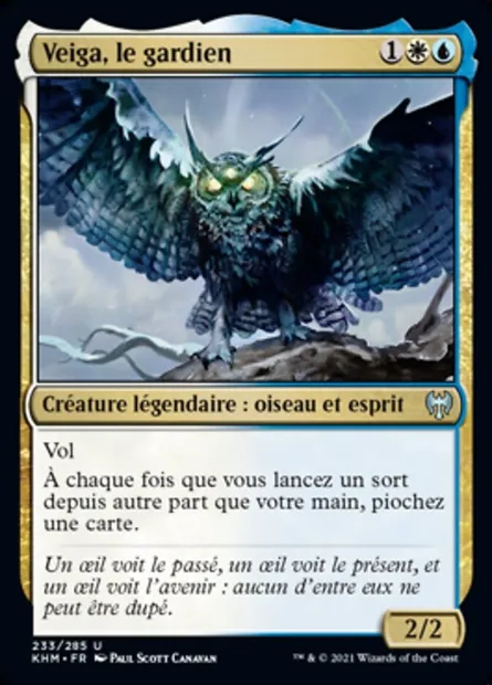 Veiga, le gardien, carte Magic KHM 233 — extension Kaldheim